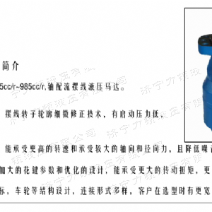 BMH系列并列油口万象城在线马达