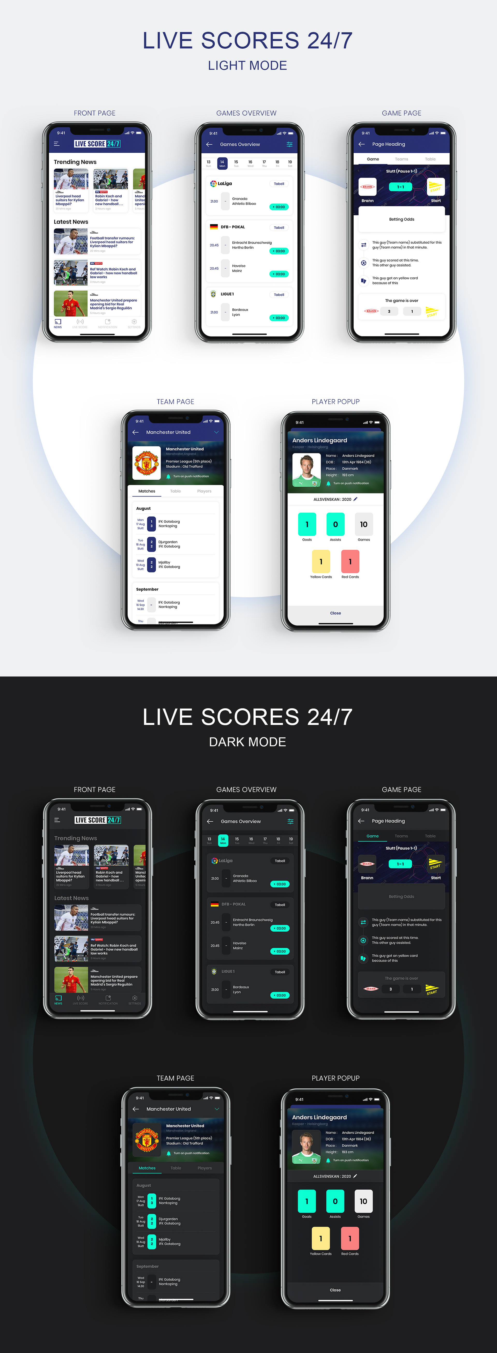 Live Score App Concept